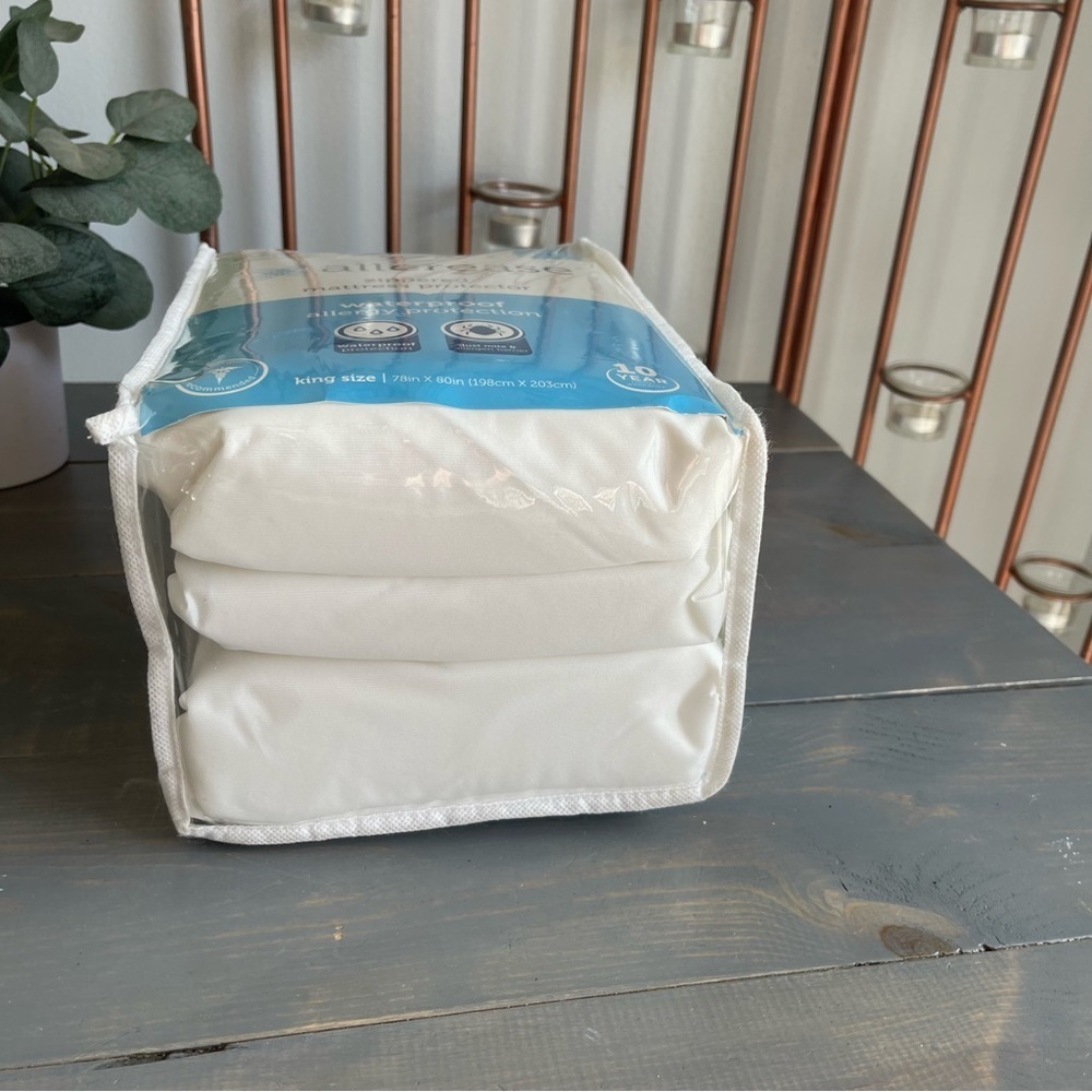 Allerease Zippered Mattress Protector King Size Waterproof Allergy Protection - Picture 7 of 7